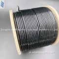 Elastyczny kabel pokryty czarną kurtką TPU 4-6 mm